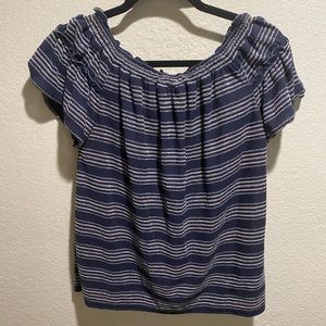 Max Studio striped off shoulder top